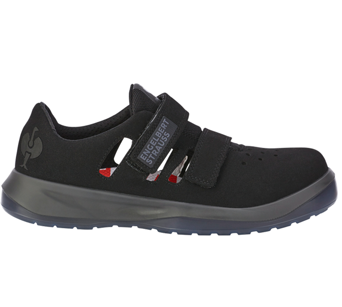 Main view, Footwear, S1P Safety sandals e.s. Banco, black/anthracite