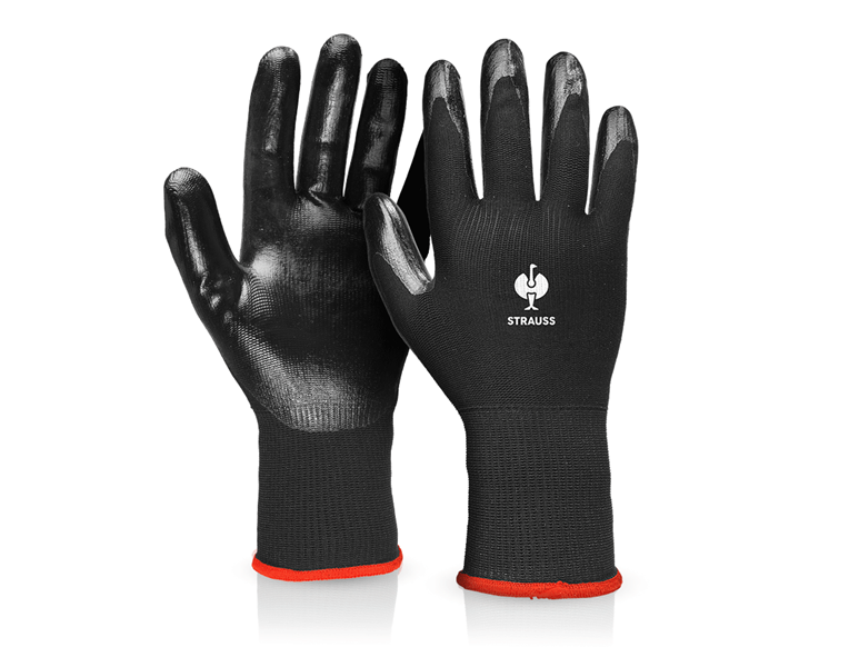 Main view, Personal Protection, Nitrile gloves Flexible, black