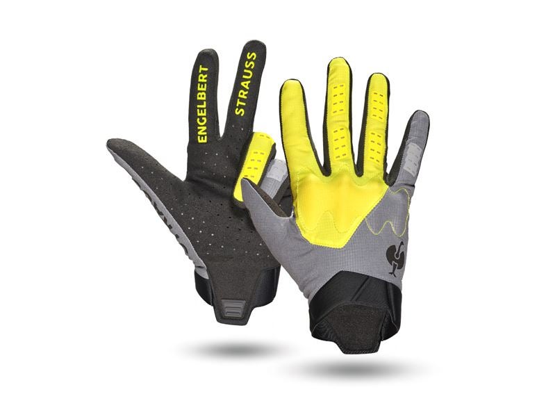 Main view, Personal Protection, Gloves e.s.trail, light, acid yellow/basaltgrey/black