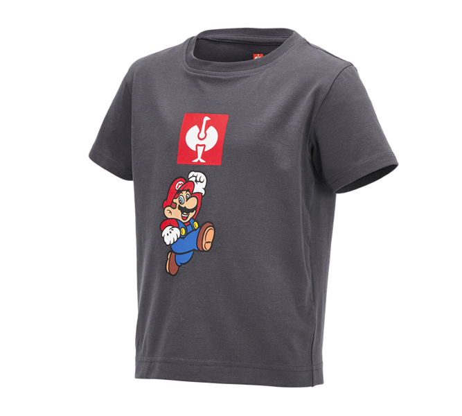 Main view, Shirts, Pullover & more, Super Mario T-shirt, children’s, anthracite