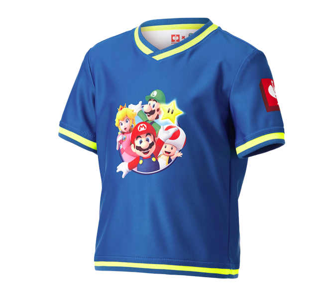 Main view, SALE, Super Mario functional T-shirt, children’s, gentianblue