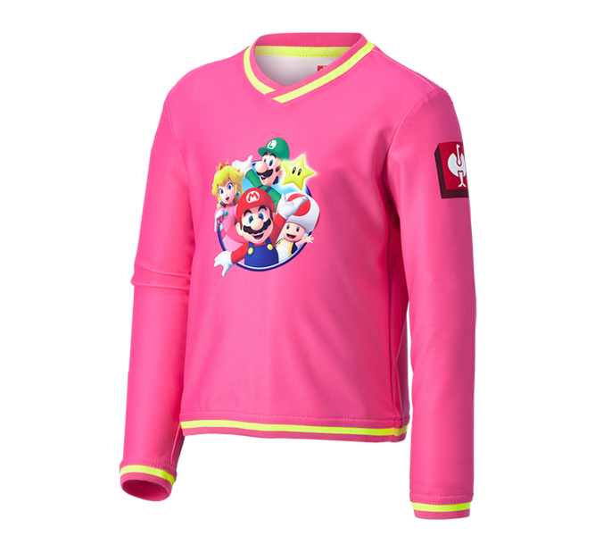 Main view, SALE, Super Mario functional Longsleeve, children’s, jadepink