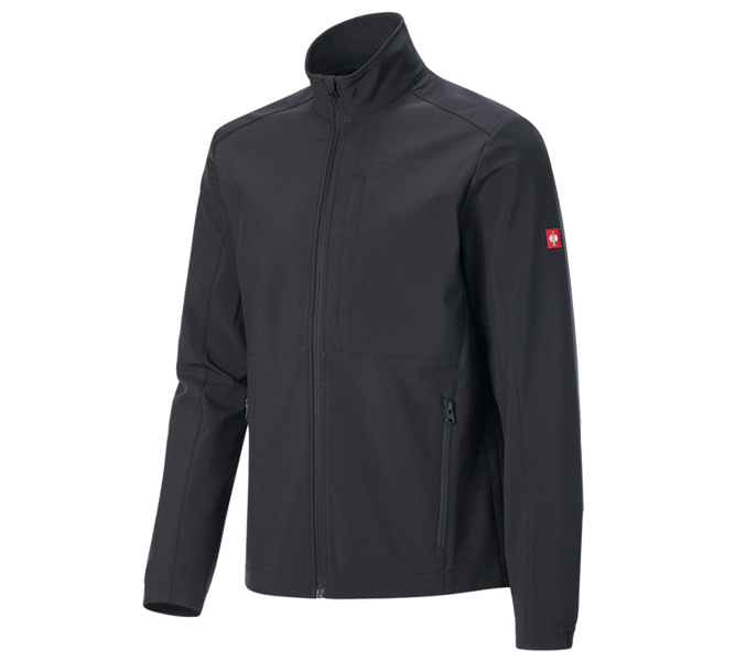 Main view, e.s.trail, Softshell jacket e.s.trail pure, black