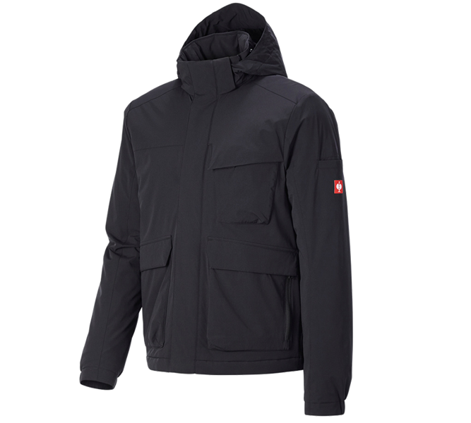 Main view, e.s.trail, Winter jacket e.s.trail pure, black