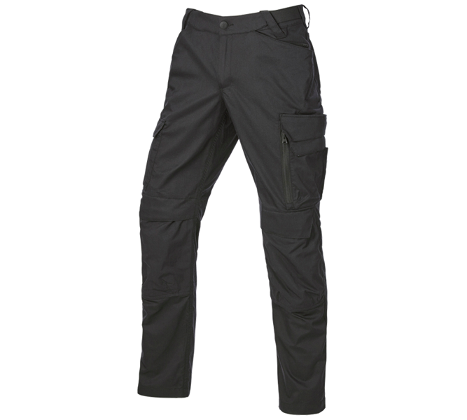 Main view, e.s.trail, Trousers e.s.trail pure, black