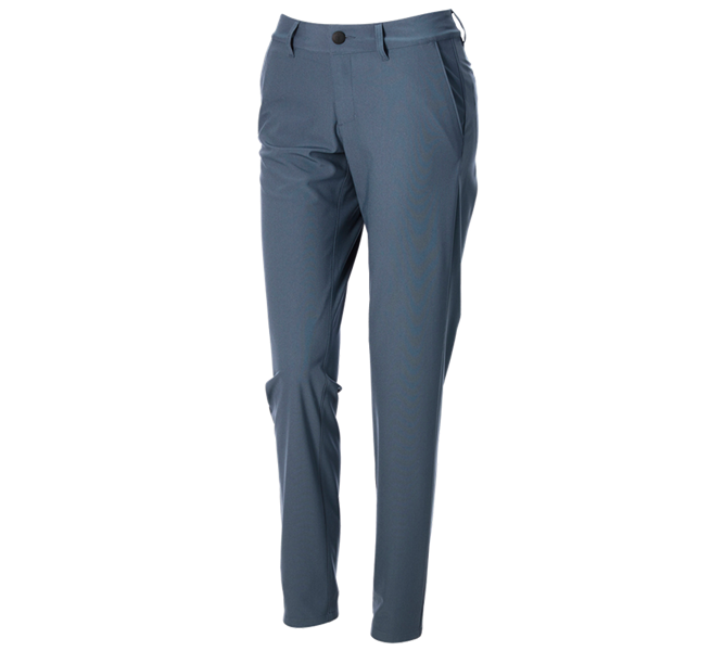 Main view, Clothing, Trousers Chino e.s.work&travel, ladies’, ironblue