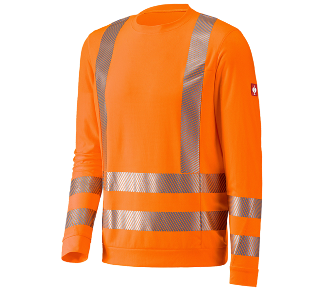 Vue principale, Vêtements haute visibilité, e.s. Longsleeve fonction signalisation, orange fluo