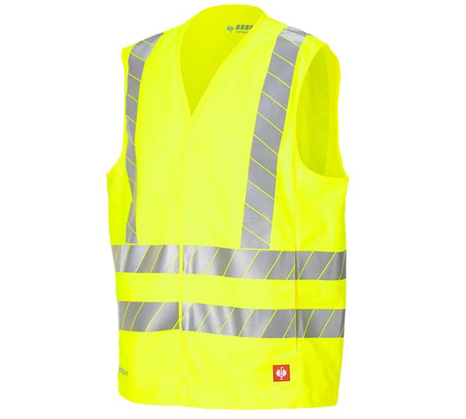 Main view, Clothing, High-vis bodywarmer e.s.motion 24/7 uni, high-vis yellow