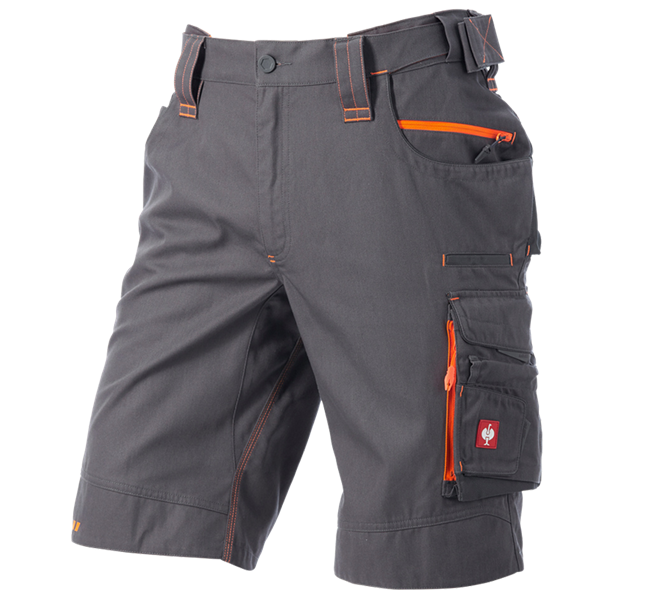 Main view, e.s.motion 2020 anthracite/high-vis orange, Shorts e.s.motion 2020, anthracite/high-vis orange