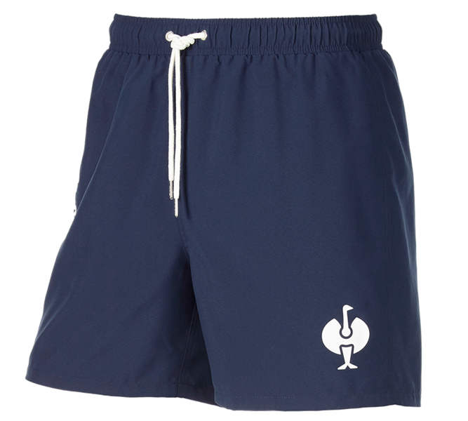 Main view, e.s.trail, Bathing shorts e.s.trail, deepblue/white