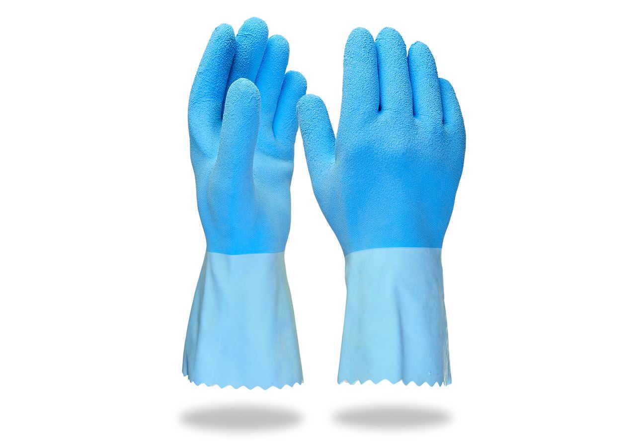 Chemically resistant: Latex special gloves Hy Blue