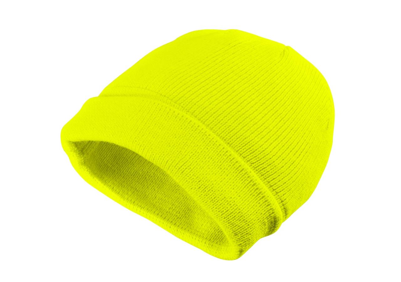 Froid: Bonnet d'hiver en tricot Neon + jaune