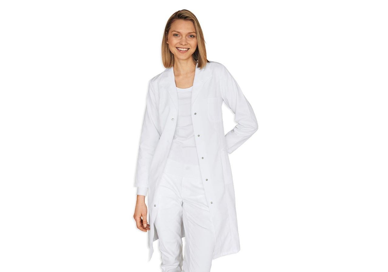 Sarraus de travail | Manteaux médicaux: Manteau professionnel Sophie + blanc