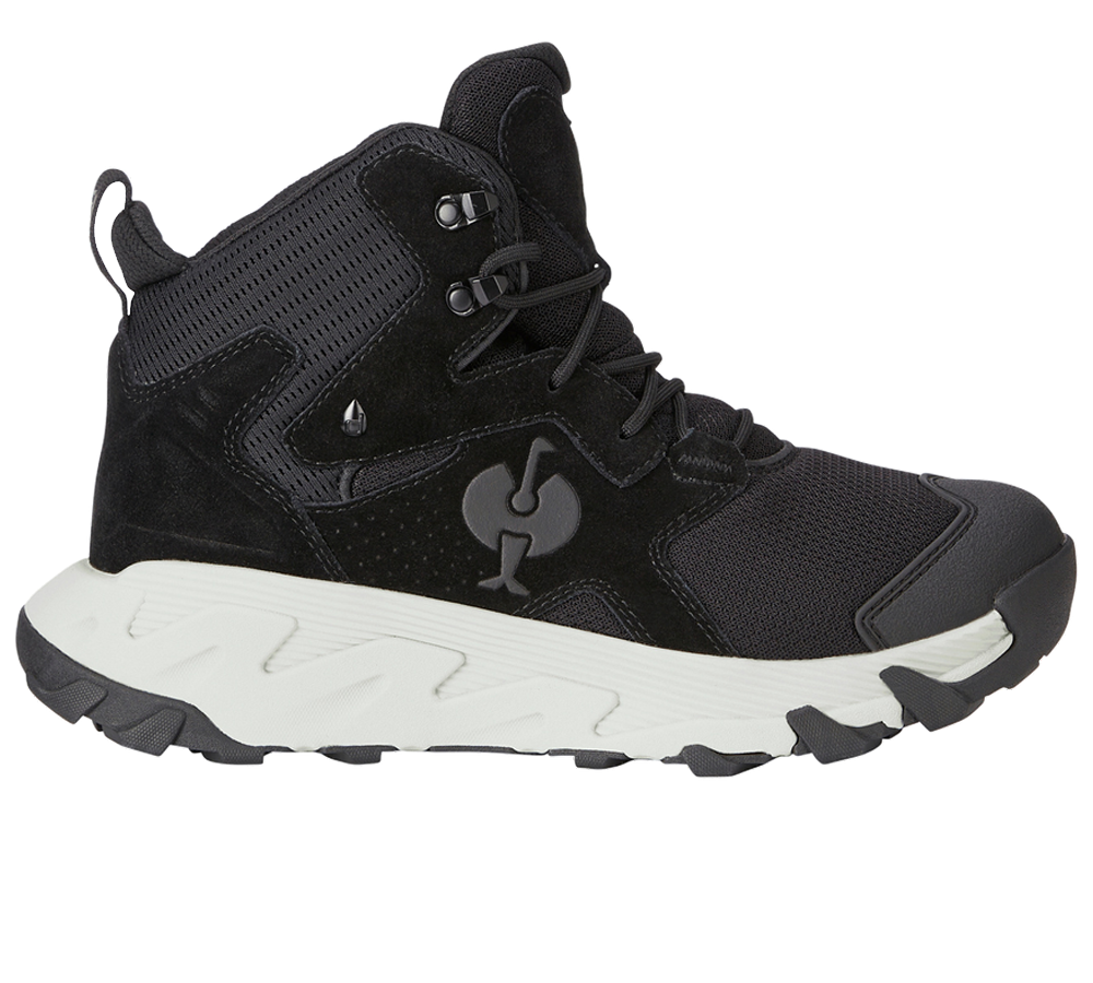 O6: O6 Work shoes e.s. Rimini mid + black/crystal grey