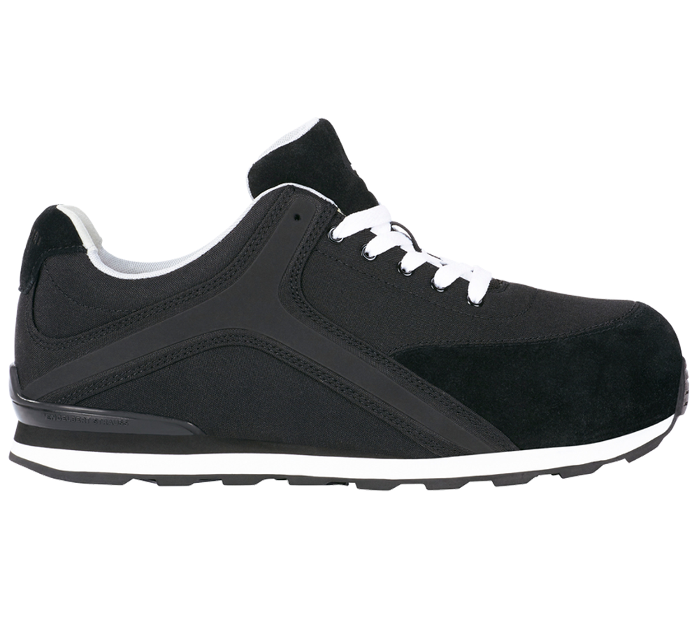 Safety Trainers: e.s. S1P Chaussures basses de sécurité Sutur + noir/blanc