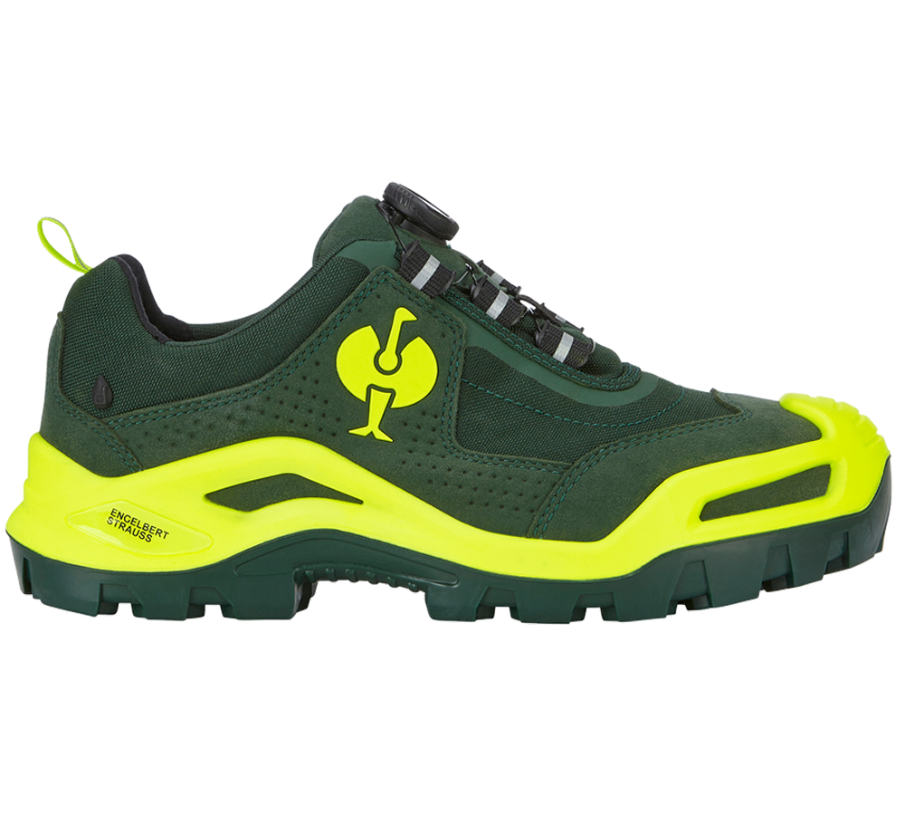 S3: S3 Chaussures hautes de sécurité e.s.Kastra II low + vert/jaune fluo