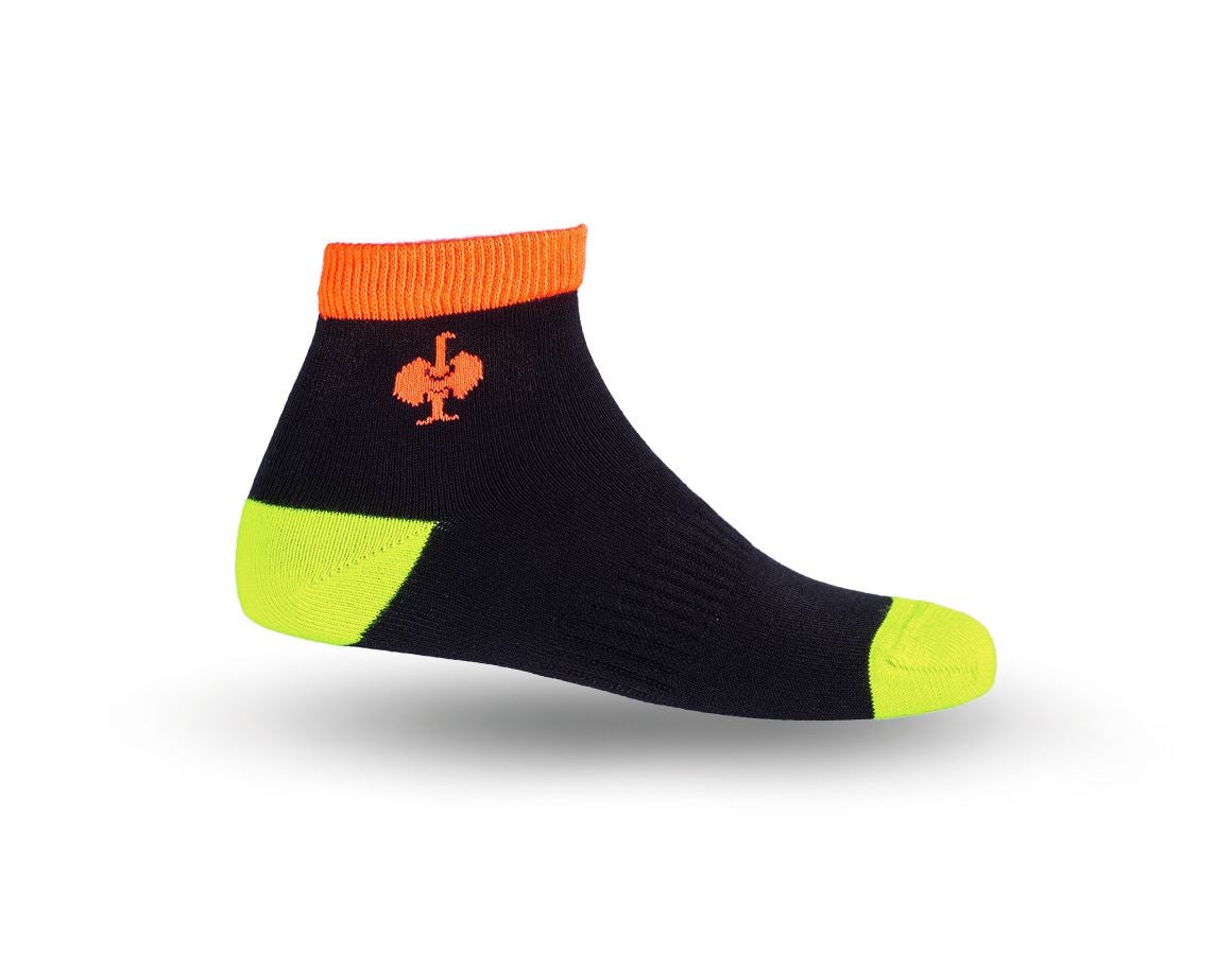 Accessoires: e.s. Chaussettes Allround Classic light/mid, enfa. + noir/jaune fluo