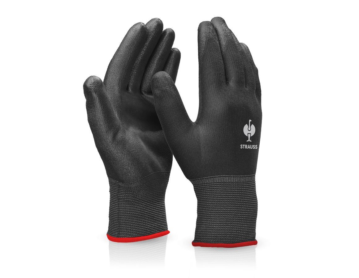 Revêtement: Gants micro PU + noir