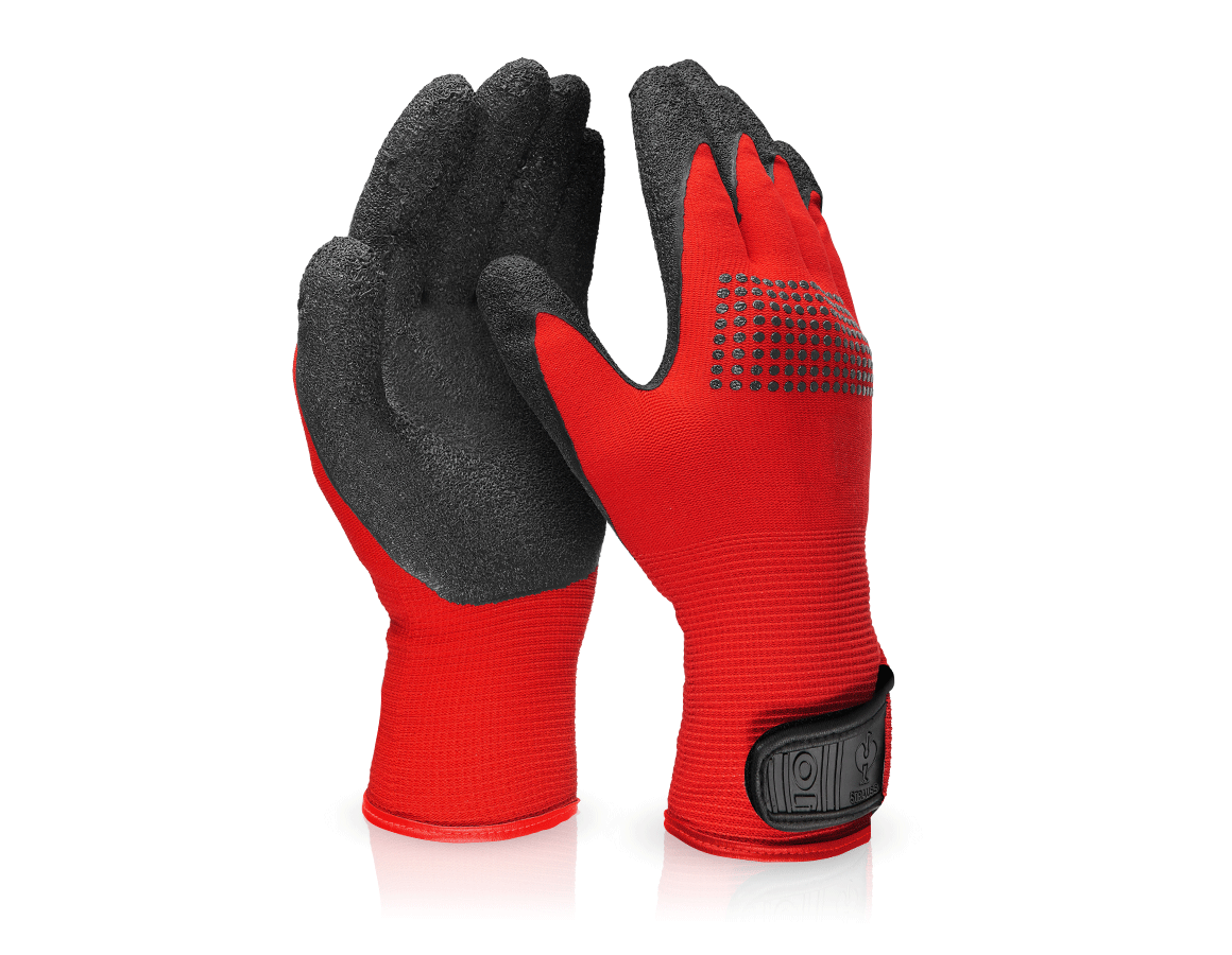 Coated: Latex knitted gloves Techno Grip