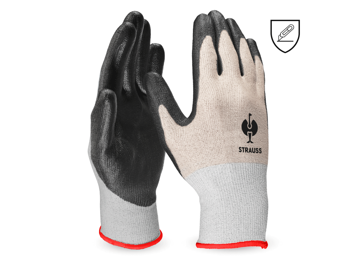 Revêtement: Gants protect. anti-coupe en PU, niveau B