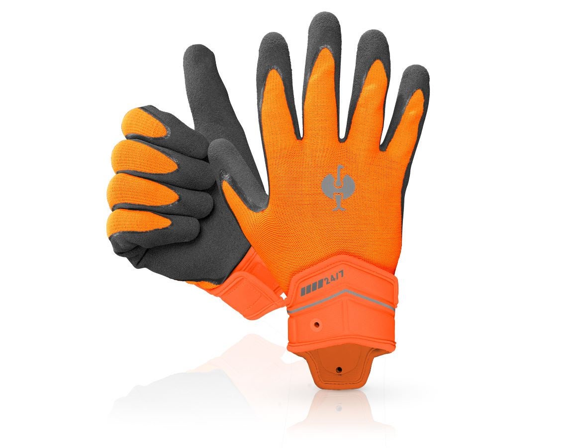 Revêtement: Gants hybrides e.s.motion 24/7 + orange fluo/anthracite