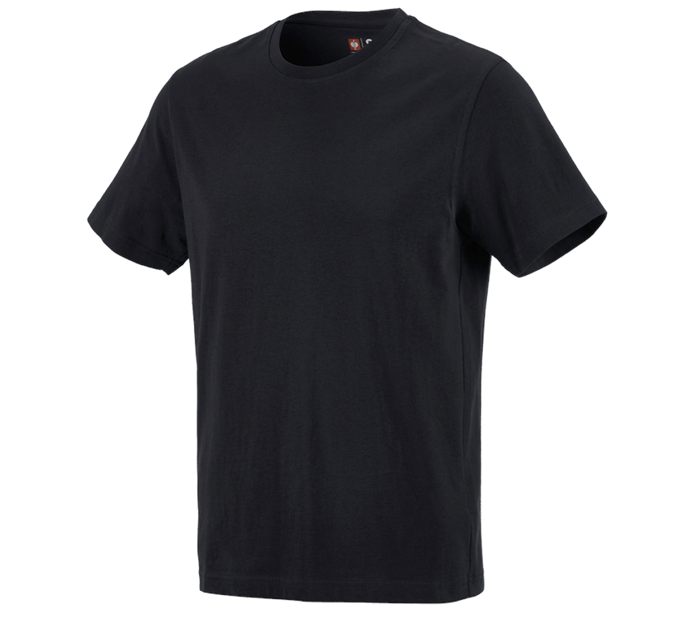 Installateurs / Plombier: e.s. T-shirt cotton + noir