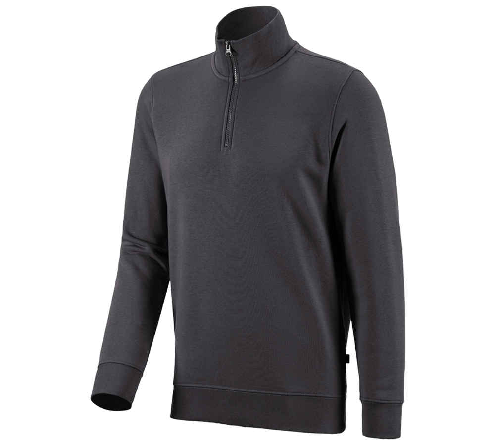Gardening / Forestry / Farming: e.s. ZIP-sweatshirt poly cotton + anthracite