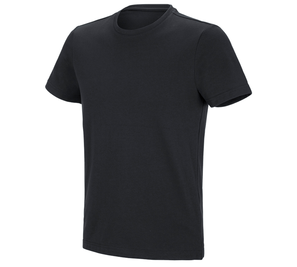 Thèmes: e.s. T-shirt fonctionnel poly cotton + noir
