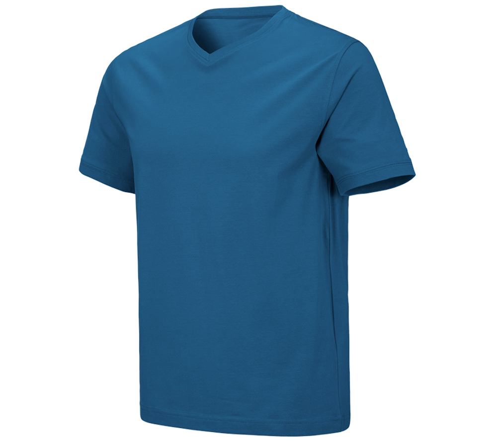 Joiners / Carpenters: e.s. T-shirt cotton stretch V-Neck + atoll