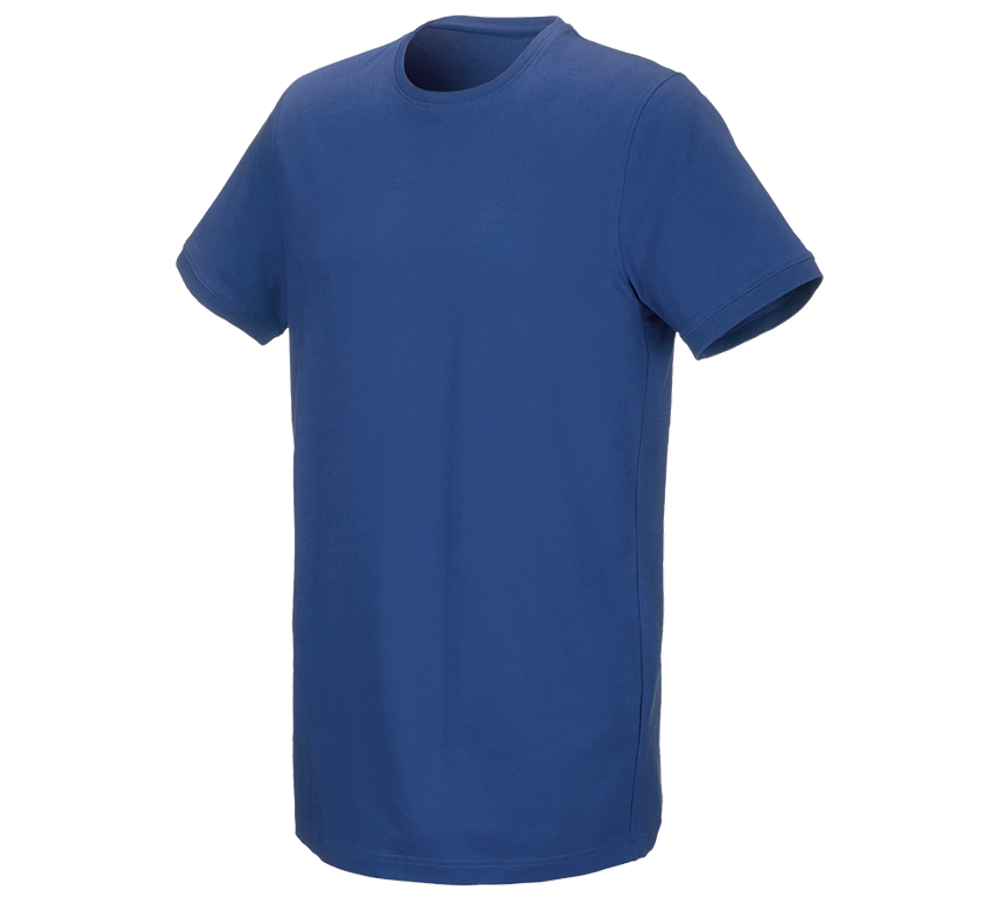 Plumbers / Installers: e.s. T-shirt cotton stretch, long fit + alkaliblue