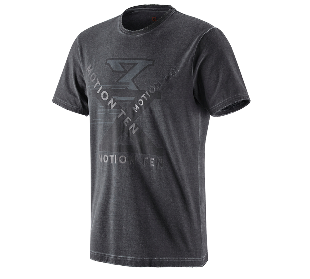 Hauts: T-Shirt e.s.motion ten + noir oxyde vintage