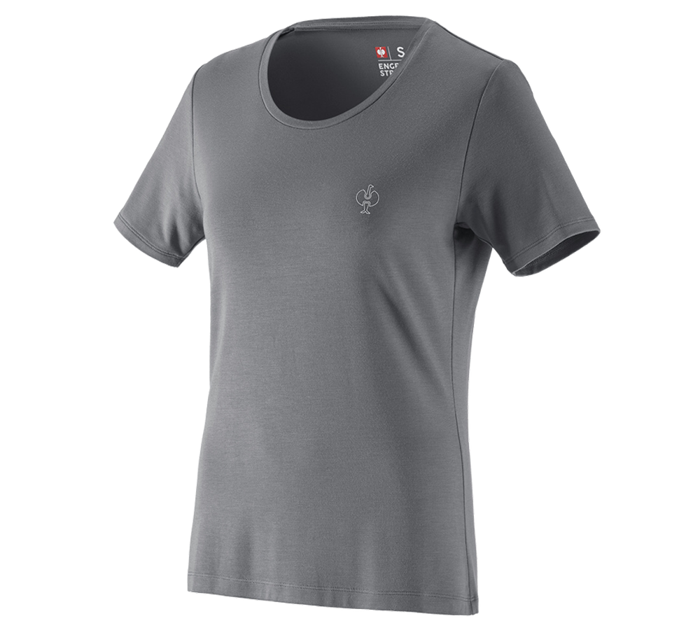 Hauts: Modal-shirt e.s. ventura vintage, femmes + gris basalte
