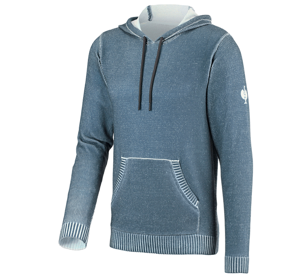 Topics: Knitted hoody e.s.iconic + oxidblue