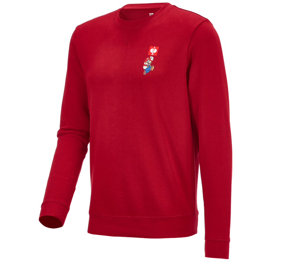 Collaborations: Super Mario Sweatshirt, hommes + rouge vif