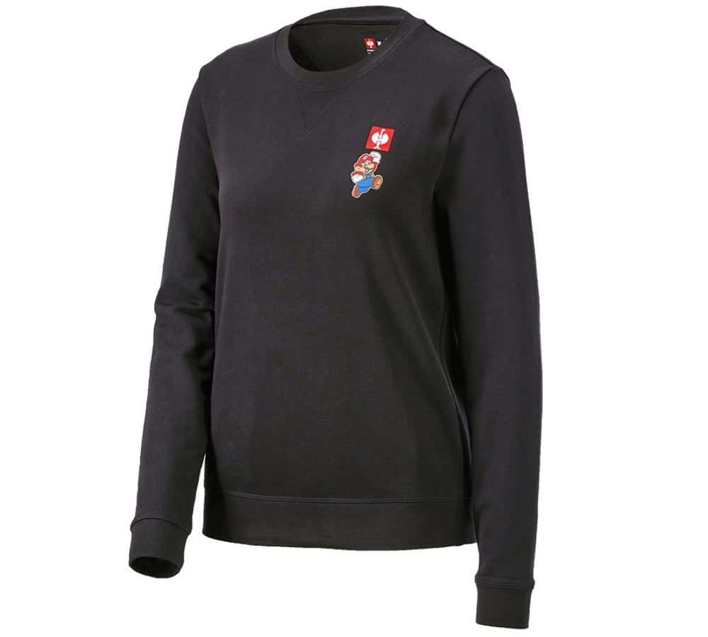 Collaborations: Super Mario Sweatshirt, ladies' + black