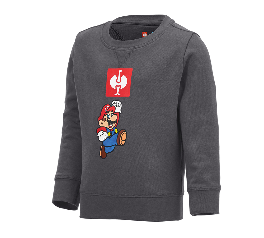 Collaborations: Super Mario Sweatshirt, enfants + anthracite