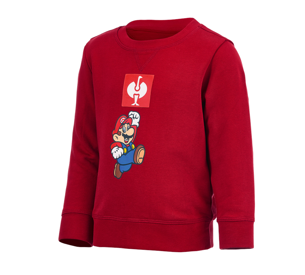 Collaborations: Super Mario Sweatshirt, enfants + rouge vif