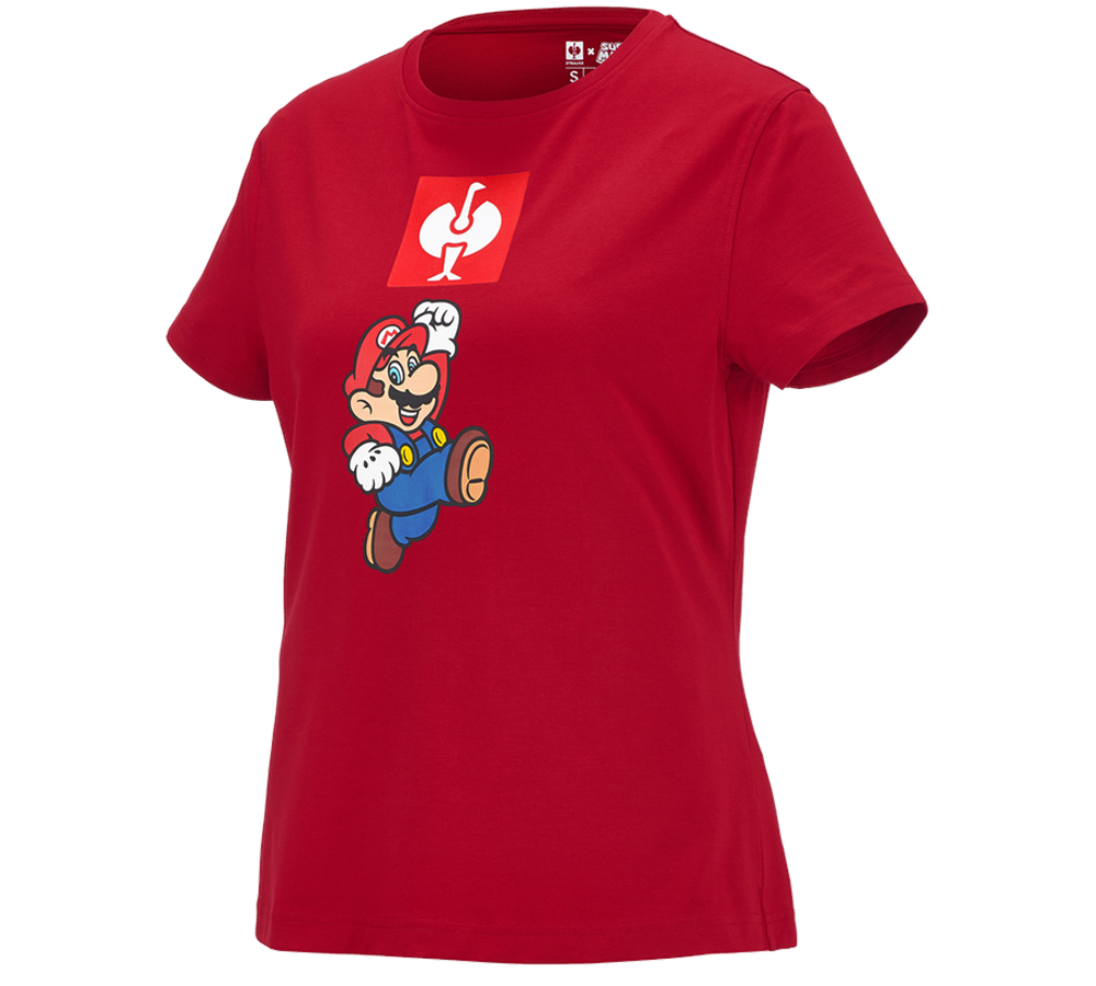 Collaborations: Super Mario T-shirt, ladies’ + fiery red