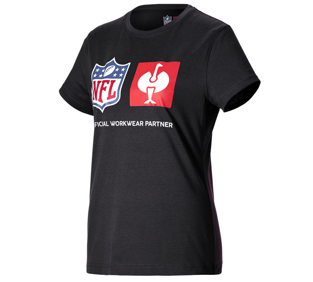 NFL T Shirt cotton ladies black Strauss