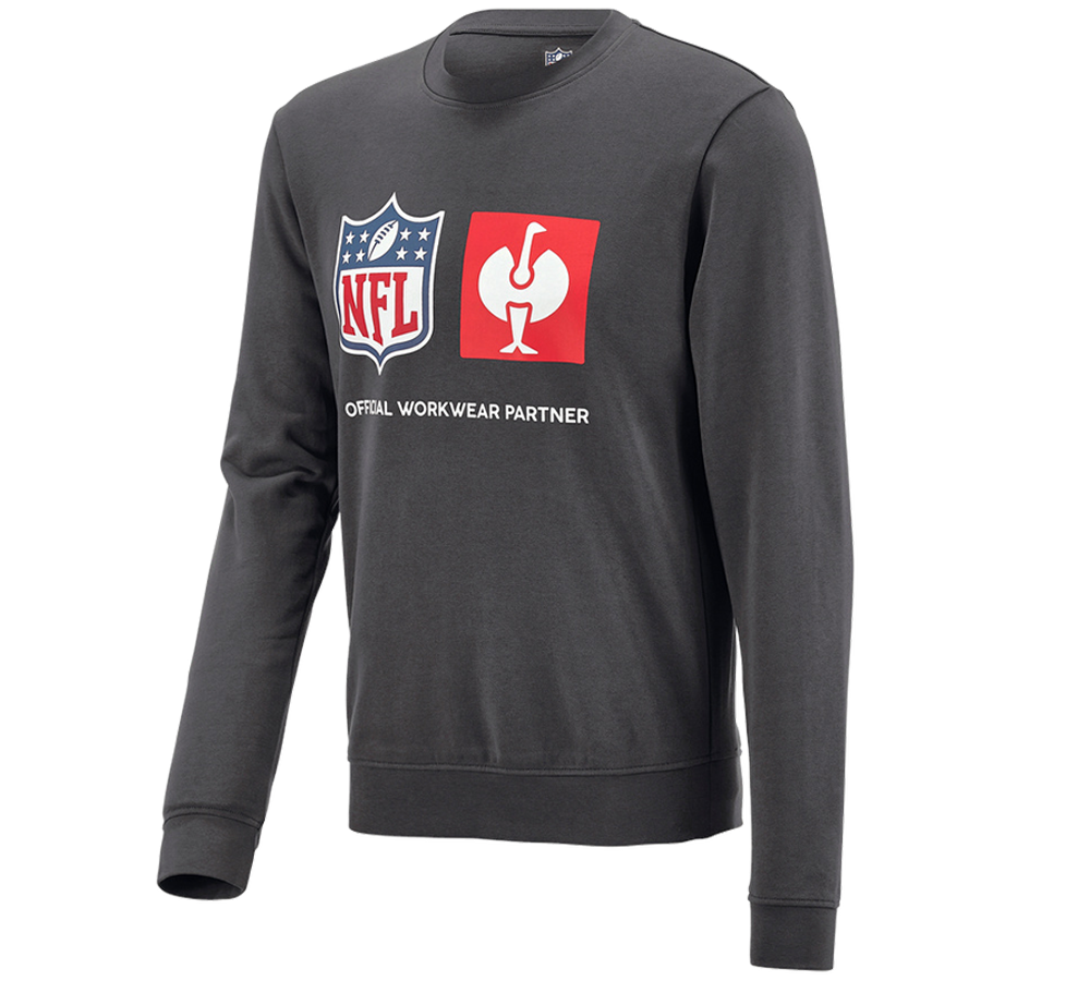 Collaborations: NFL Sweatshirt cotton + gris carbone