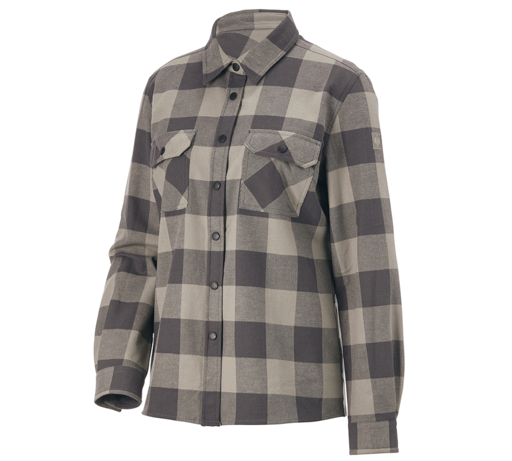 Topics: Check shirt e.s.iconic, ladies' + dolphingrey/carbongrey