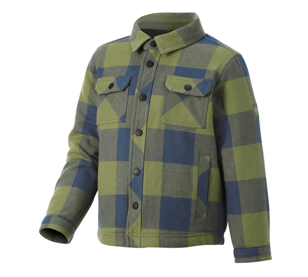 Shirts, Pullover & more: Allseason check shirt e.s.iconic, children's + mountaingreen/oxidblue