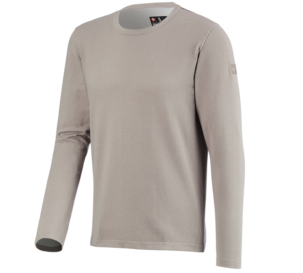 Thèmes: Pullover à col rond e.s.iconic + gris dauphin