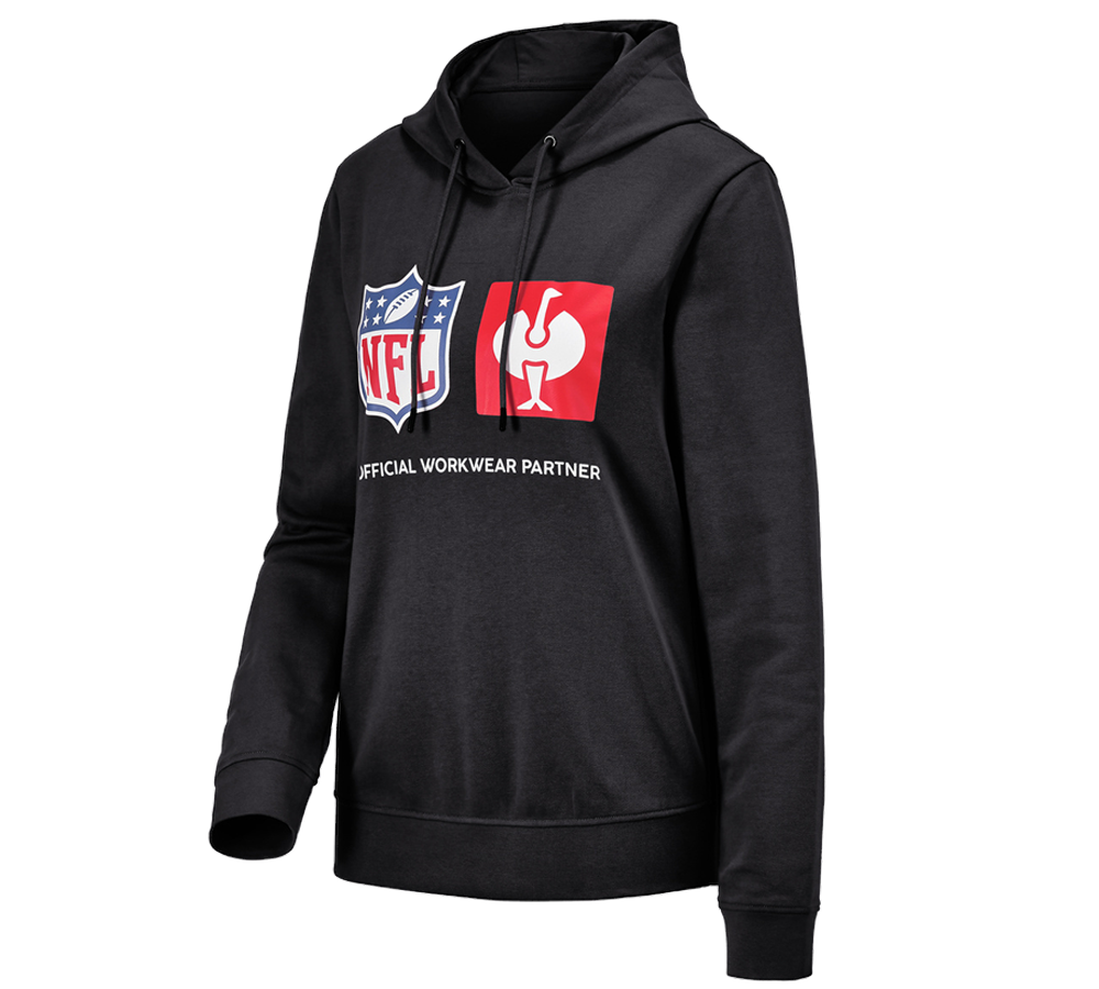 NFL Hoodie cotton ladies black Strauss