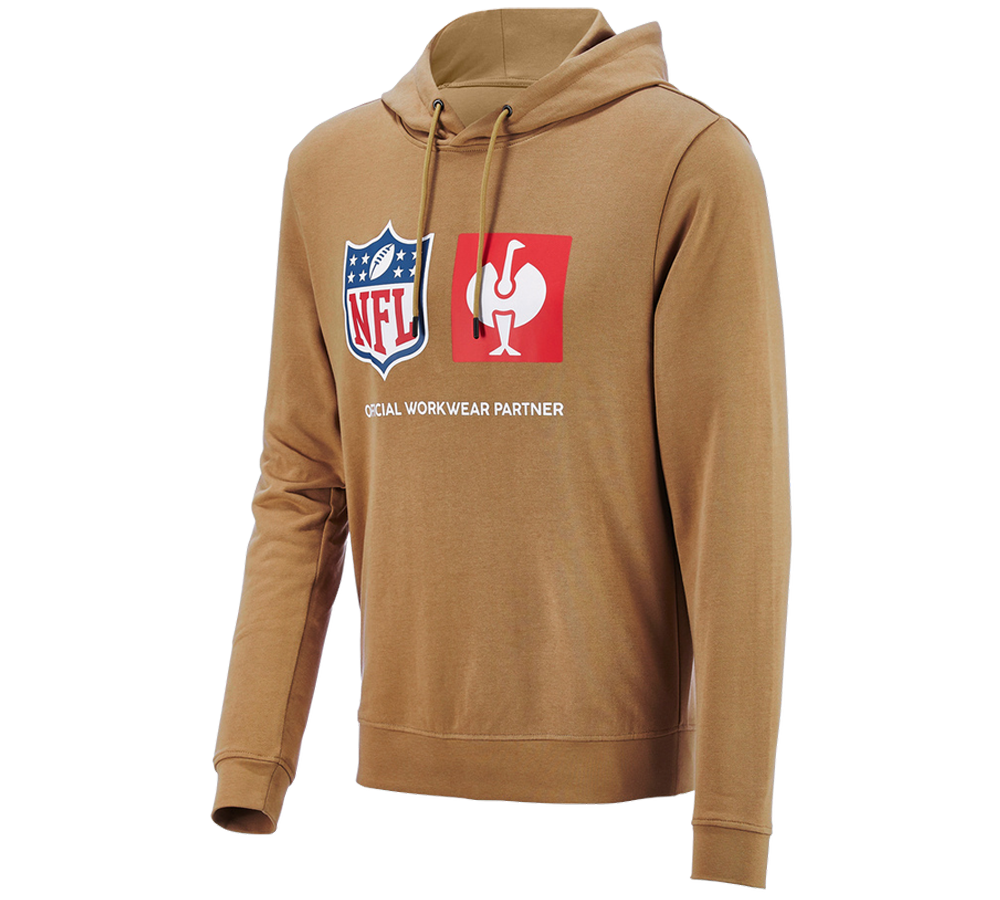 Collaborations: NFL Hoodie cotton + almondbrown