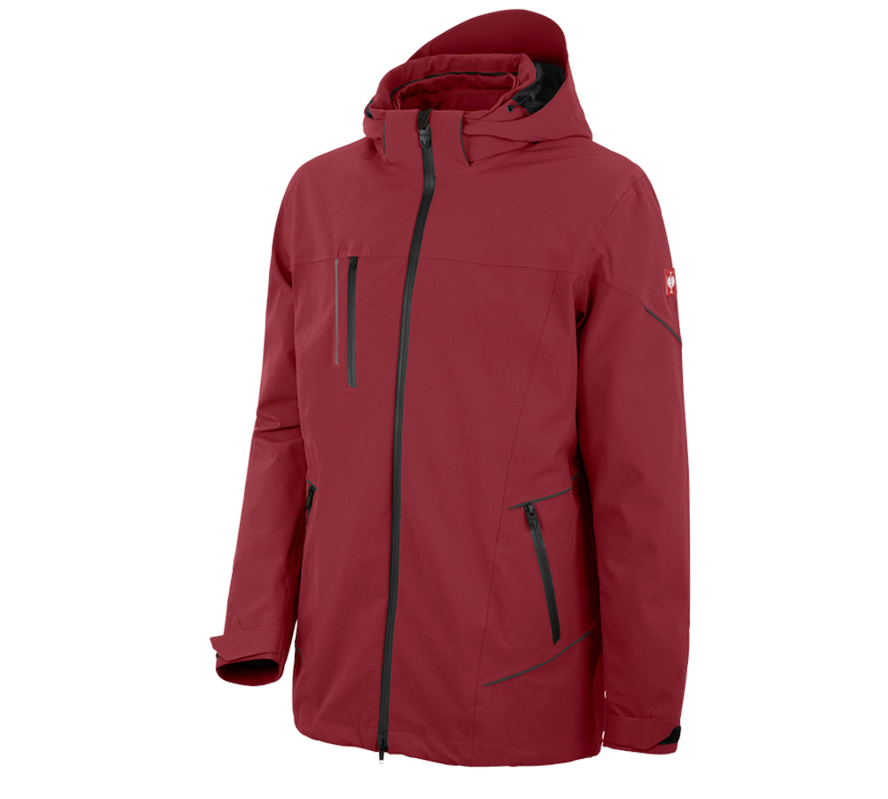 Cold: 3 in 1 functional jacket e.s.vision, men's + ruby
