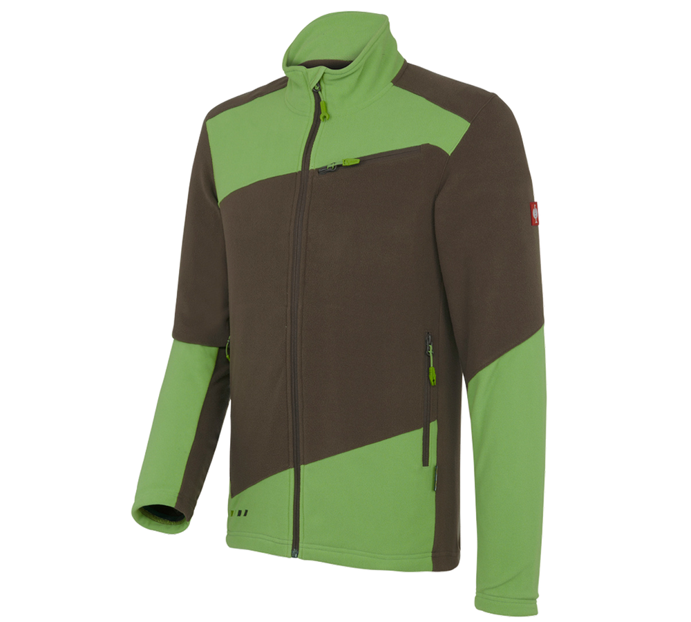 Work Jackets: Fleece jacket e.s.motion 2020 + chestnut/seagreen