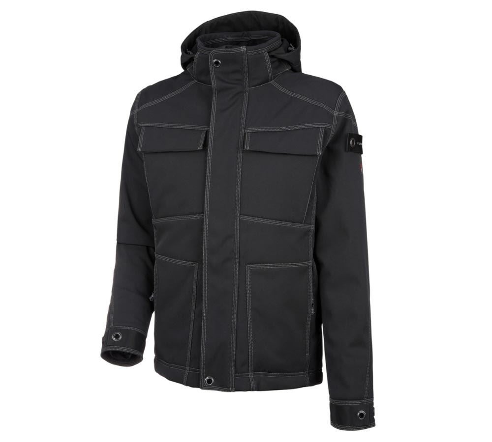 Gardening / Forestry / Farming: Winter softshell jacket e.s.roughtough + black