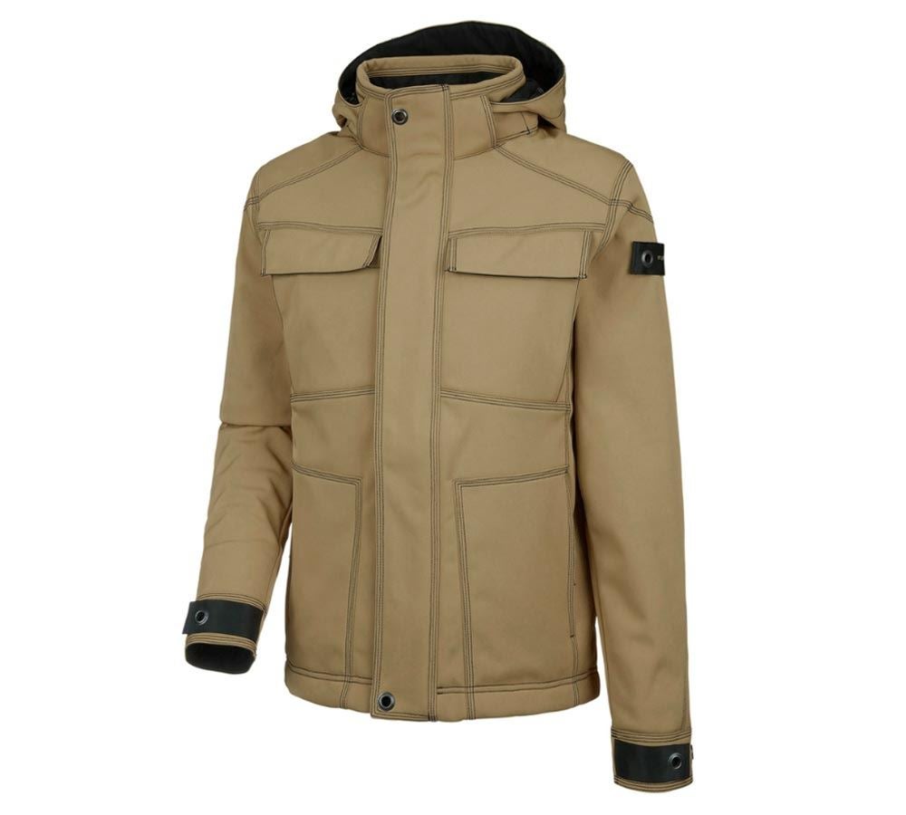 Cold: Winter softshell jacket e.s.roughtough + walnut