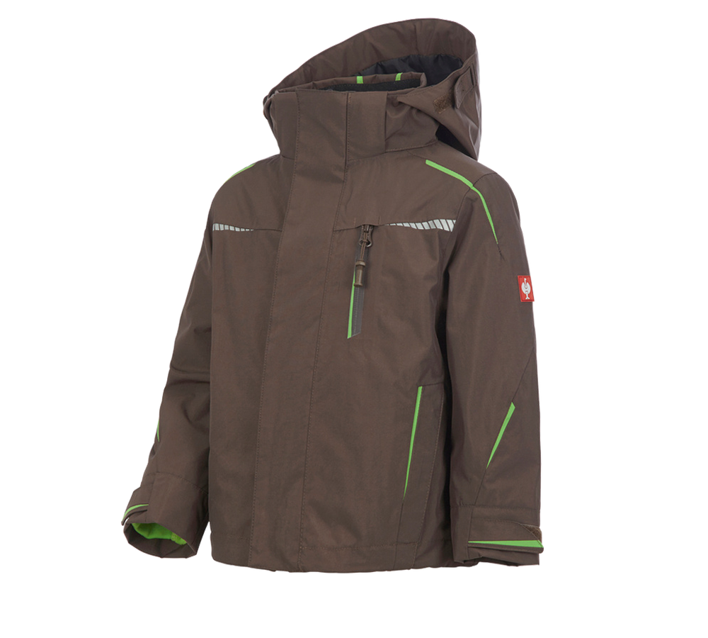 Cold: 3 in 1 functional jacket e.s.motion 2020,  childr. + chestnut/seagreen